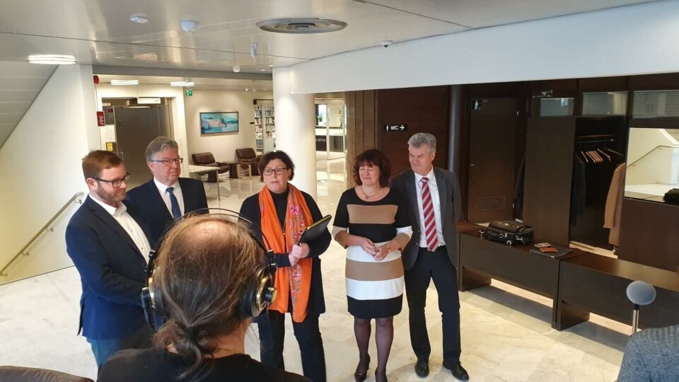 Fyra partier i nya regeringen