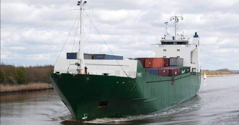 Mv Mimer fick bottenkänning i helgen.