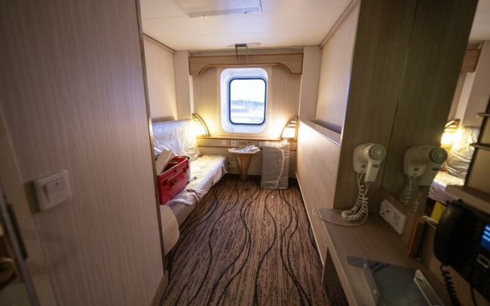 De senaste åren har Viking Ling jobbat hårt med att renovera sina hytter och det har självklart också skett under dockningen. Foto: DANIEL ERIKSSON