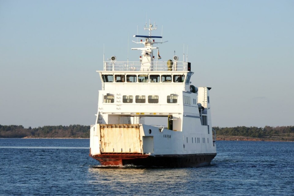 Knipan gick rakt in i Långnäs kaj