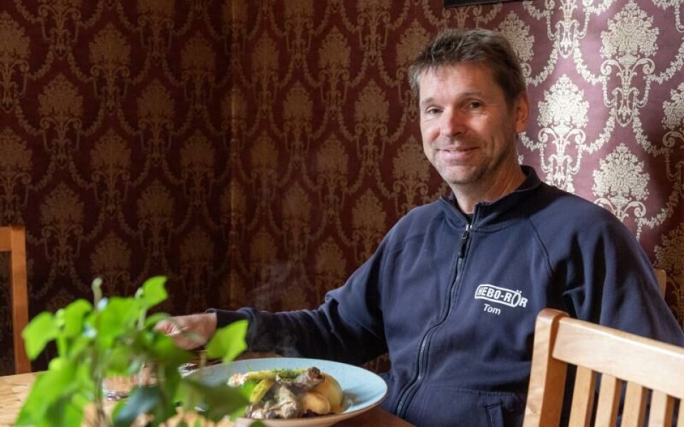 Tom Törnberg befinner sig på jobb i trakten och passar på att luncha i Kvarnbo.Foto: Hülya Tokur-Ehres