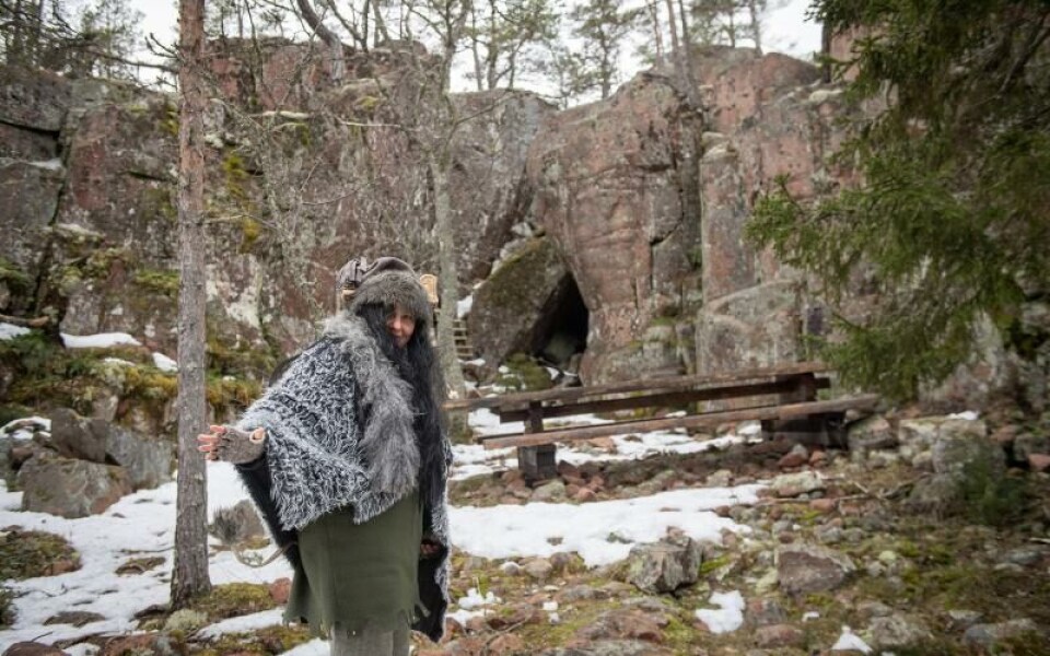 Lotta Baarman berättar att barnen är nyfikna på trollet, och ställer många frågor om hur det lever.Foto: Hülya Tokur-Ehres