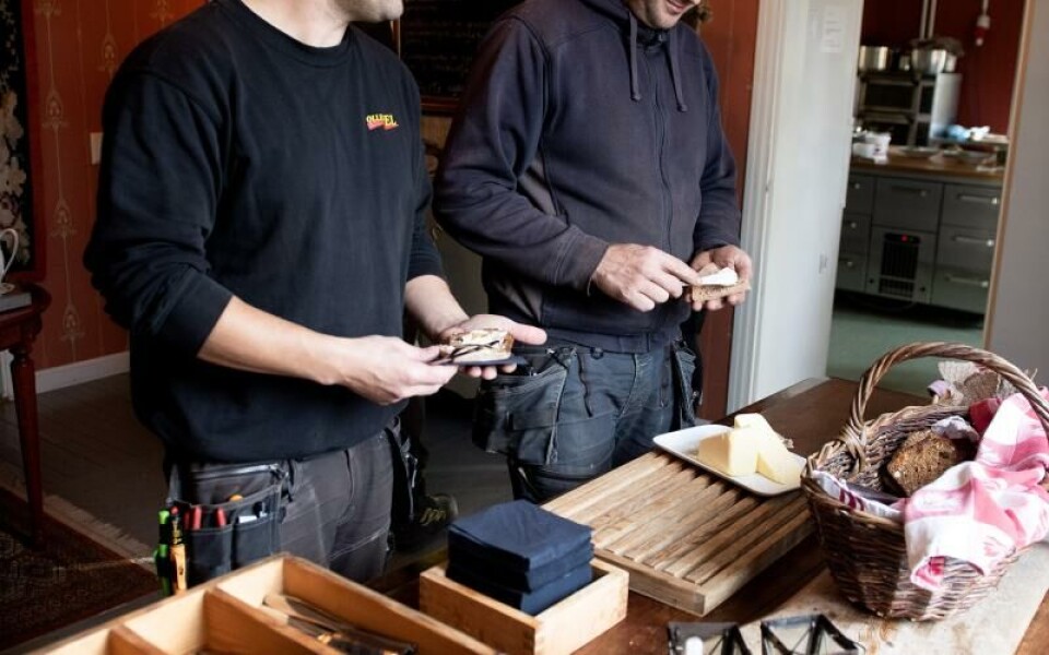 Markus Kuhlman och Nils Mörn har noterat att matgästerna blivit fler. Foto: Hülya Tokur-Ehres