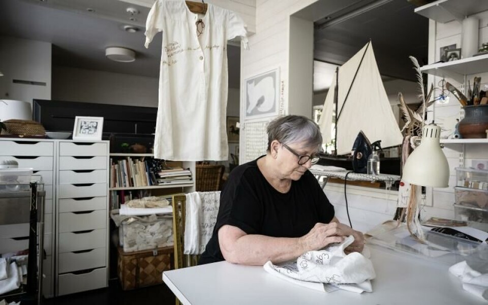 Barbro Eriksson, konst, textilkonstFoto: DANIEL ERIKSSON