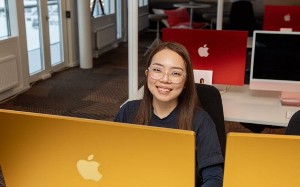 Korin Lim har studerat svenska parallellt med grit_lab och både pratar och förstår en del. Hon vill stanna kvar på Åland om det finns jobb.Foto: Hülya Tokur-Ehre