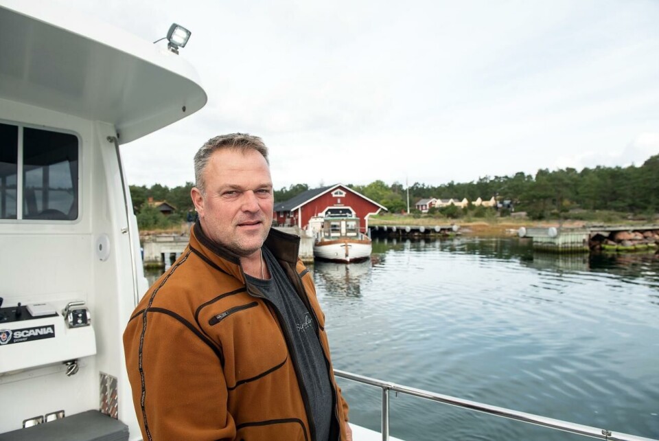 Ålands fiskares ordförande Johan Mörn, själv säljägare, säger att yrkesfisket påverkas mycket negativt av sälens framfart. Silverskär, hotell, hotellrum byggs. Boende, turism, *** Local Caption *** @Bildtext:Anläggningschef Johan Mörn tycker det är viktigt att profilera Silverskär som en hållbar destination.@Foto:Foto: Daniel Eriksson