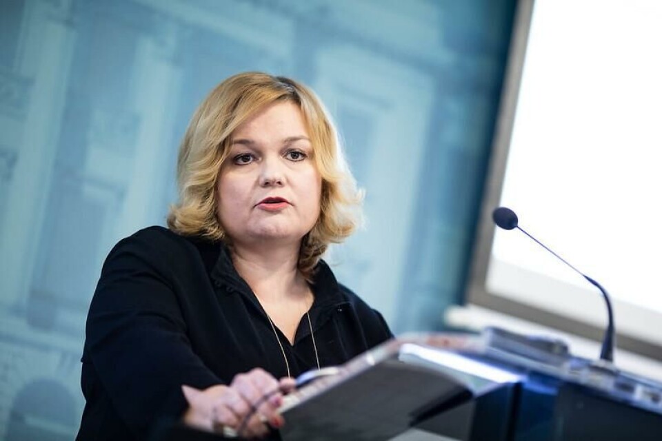 Social- och hälsovårdsminister Krista Kiuru.