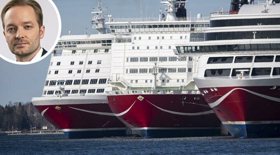 Jakob Johansson säger till Ålandstidningen att Viking Lines aktier är de enda han handlar med.