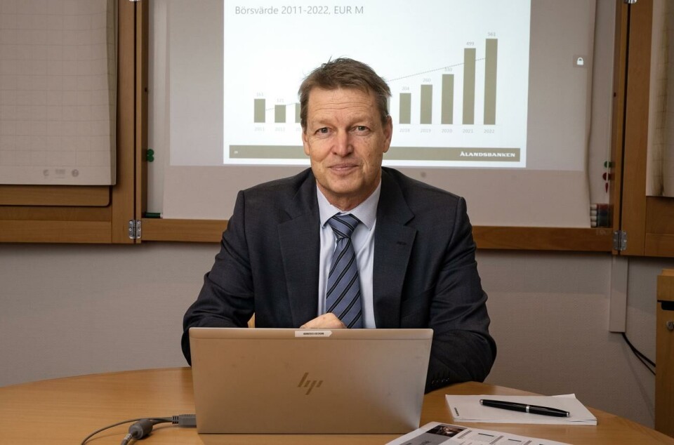 Ålandsbankens vd Peter Wiklöf kan lägga ännu ett positivt år till handlingarna. Ålandsbanken bokslut, Peter Wiklöf