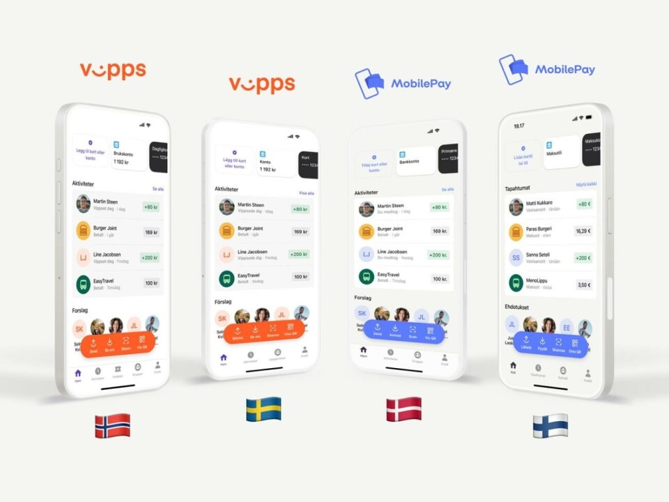 Nu kan svenskarna använda MobilePay, i Sverige heter appen Vipps.
