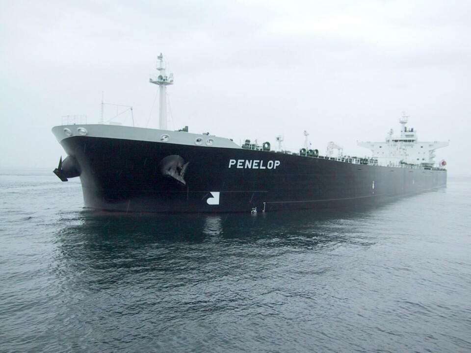 Oljetankern Penelop. Oljetanker, Penelop *** Local Caption *** @Foto:Marcus Lindfors@Bildtext:Stor och stark. Oljetankern Penelop levererades tidigare i år till Lundqvistrederierna. Hon är det senaste nybygget och det första med full isklass.