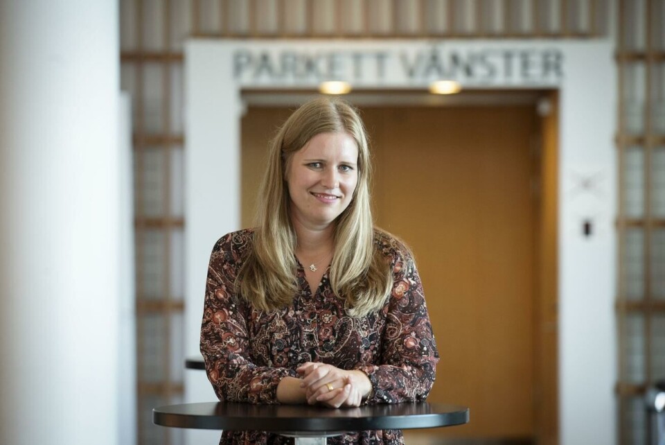 Susanne Olofsson, tidigare företagsrådgivare och projektledare på Ålands näringsliv, blev den av ett tiotal sökande som får vd-tjänsten. Näringslivsdagen, Ålands Näringsliv, panel *** Local Caption *** @Bildtext:Susanne Olofsson har varit med och planerat dagen och är nöjd med utfallet.