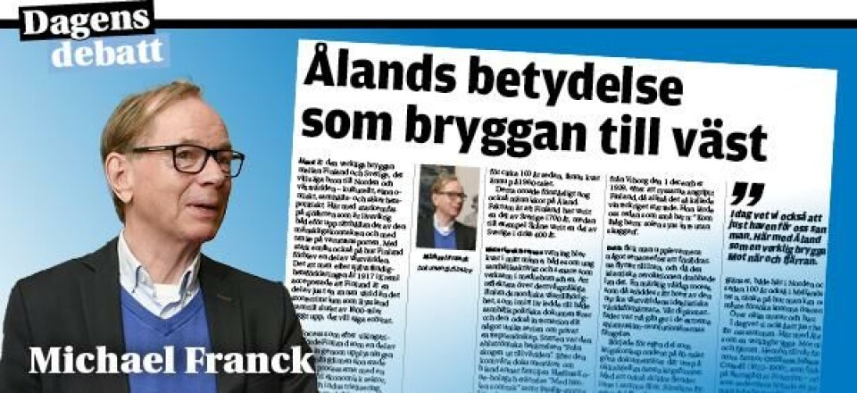 Ålands betydelse som bryggan till väst