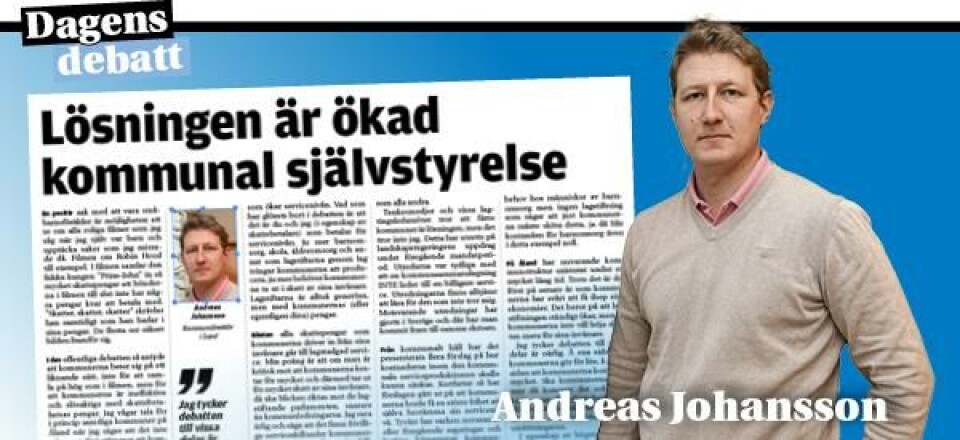 Lösningen är ökad kommunal självstyrelse
