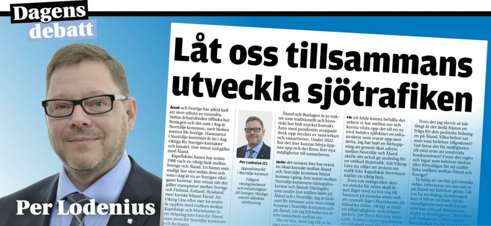 Låt oss tillsammans utveckla sjötrafiken