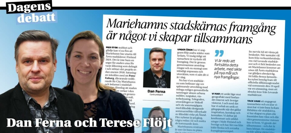Mariehamns stadskärna – en framgångssaga vi skapar tillsammans