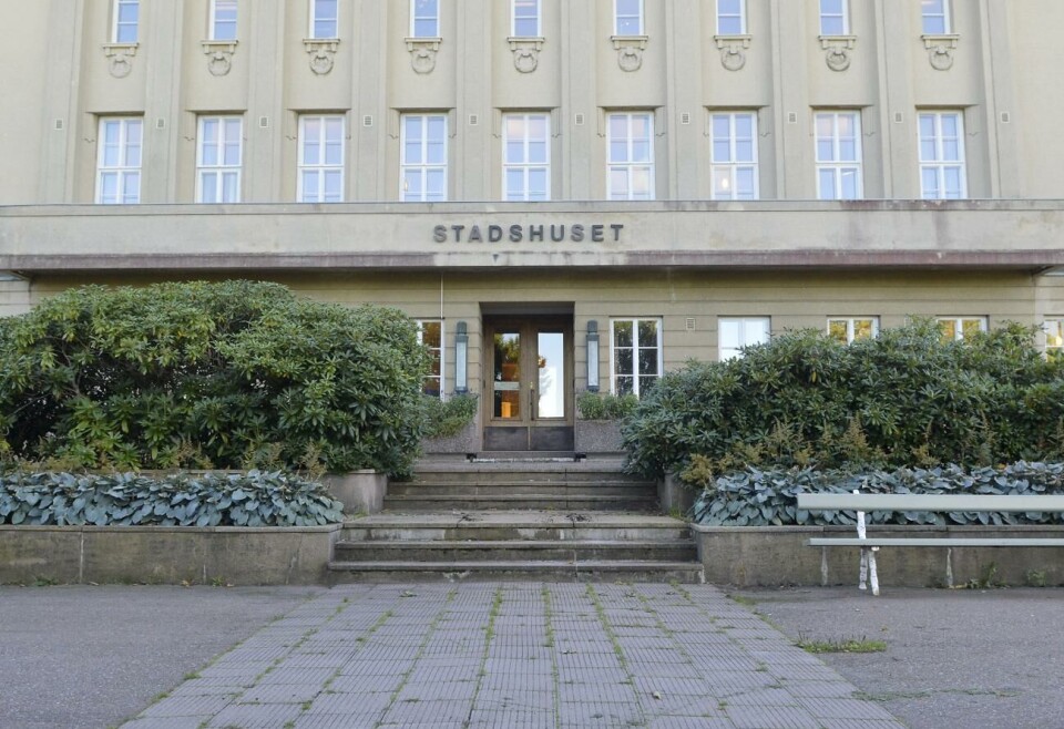 Personalen håller manifestation för Ida Mann *** Local Caption *** @Normal:Foto: Florencia Villarroel, praoStadshusetMariehamnStadshus