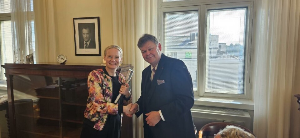 Finansminister Riikka Purra (Sannf) och finansminister Roger Höglund (C) diskuterade skattegränsen i fredags.