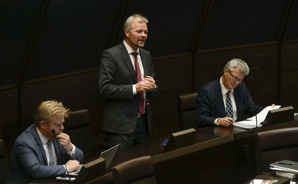 Mika Nordberg. 300920 , 30092020 , 20200930 , Lagting , lagtinget , plenum , plenisal , politiker , politik , Mika Nordberg (M) , Moderaterna