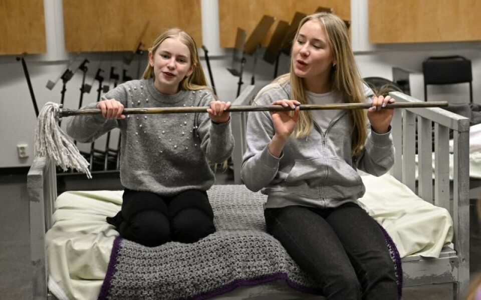 Wilma Blomsterlund och Thea Blomberg.Foto: Robert Jansson