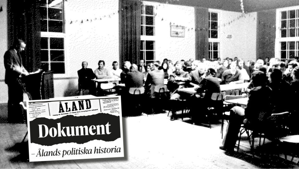 Så uppkom de åländska partierna