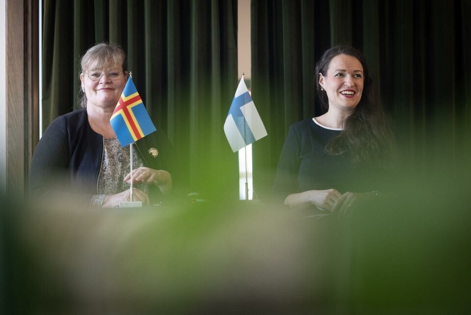 ”Det har varit mycket diskussioner om brännheta åländska frågor”, säger lantråd Katrin Sjögren om samtalen under Ålandsminister Anna-Kaisa Ikonens besök på Åland.