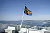 Kumlinge, skärgård, alfågeln, färja, däck, ålands flagga