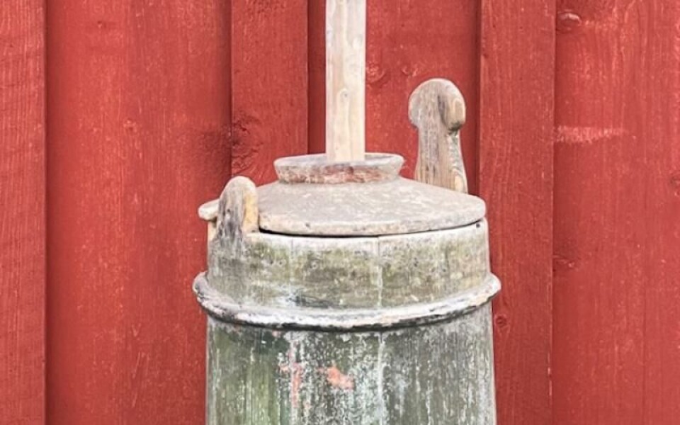 Smörkärna från Norrgårds i Tärnebolstad. Foto: