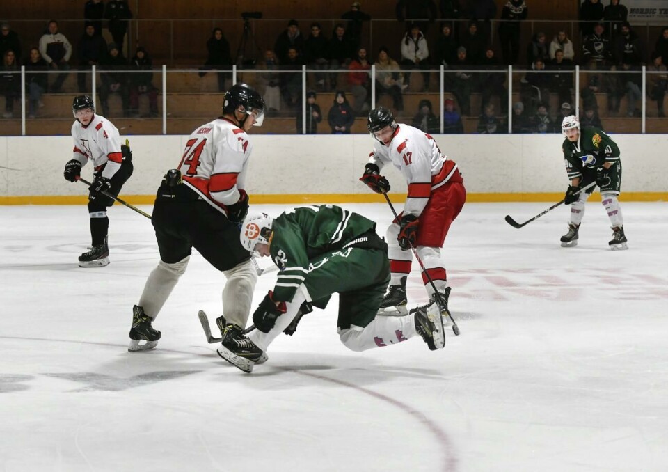 IFK Mariehamn hockey är i en akut ekonomisk situation på grund av misskötsel under flera år. 051221 , 05122021 , 20211205 , Hockey , ishockey , IFK Mariehamn - G/H Hockey 6-7 , på bilden: lagkapten Andreas Stenberg