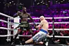 BROOKLYN, NEW YORK - OCTOBER 15: Deontay Wilder knocks out Robert Helenius in the first roundduring their WBC world heavyweight title eliminator bout at Barclays Center on October 15, 2022 in Brooklyn, New York. Al Bello/ LEHTIKUVA / Getty Images/AFP, AFP / LEHTIKUVA / AL BELLO