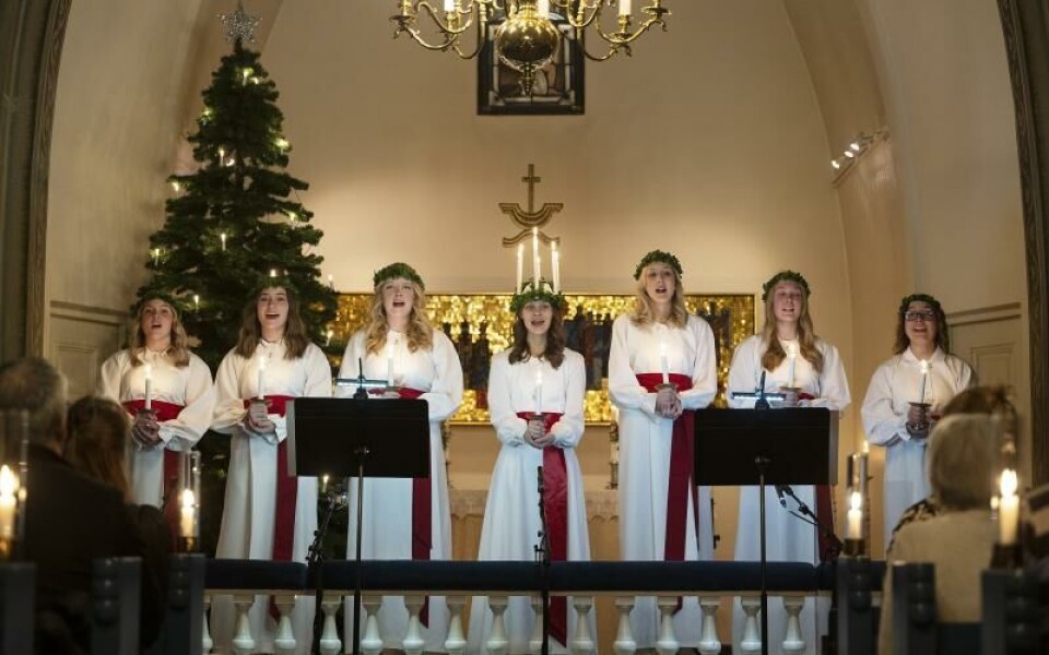 Lucia, luciakröningFoto: DANIEL ERIKSSON