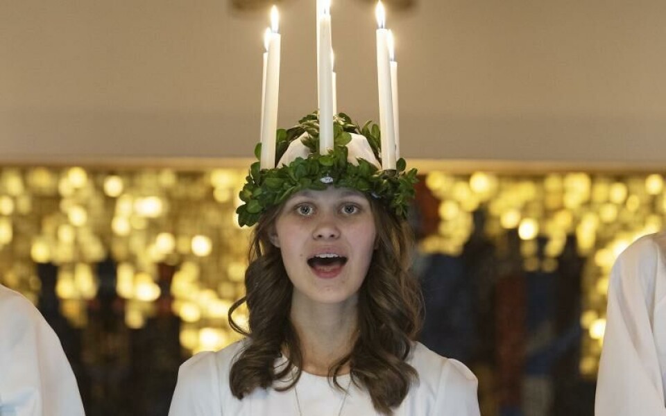 Lucia, luciakröningFoto: DANIEL ERIKSSON
