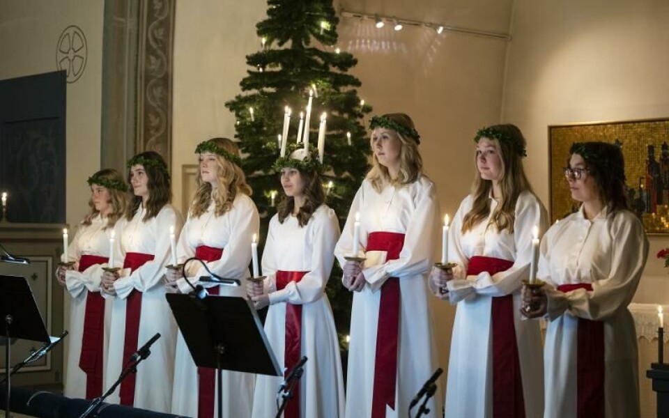Lucia, luciakröningFoto: DANIEL ERIKSSON