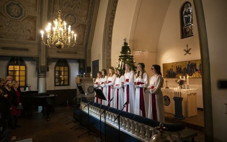 Lucia, luciakröningFoto: DANIEL ERIKSSON