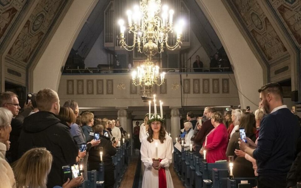 Lucia, luciakröningFoto: DANIEL ERIKSSON