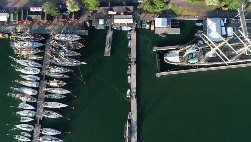 Se Tall Ships Race från ovan