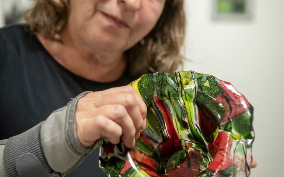 En vas gjord med speciell teknik.Foto: Hulya Tokur Ehres