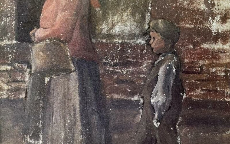 Hanna Svanström Lodenius: Ofullbordat porträtt av Sigrid Schauman. Blyertsteckning. Tillhör Önningebymuseet.Foto: