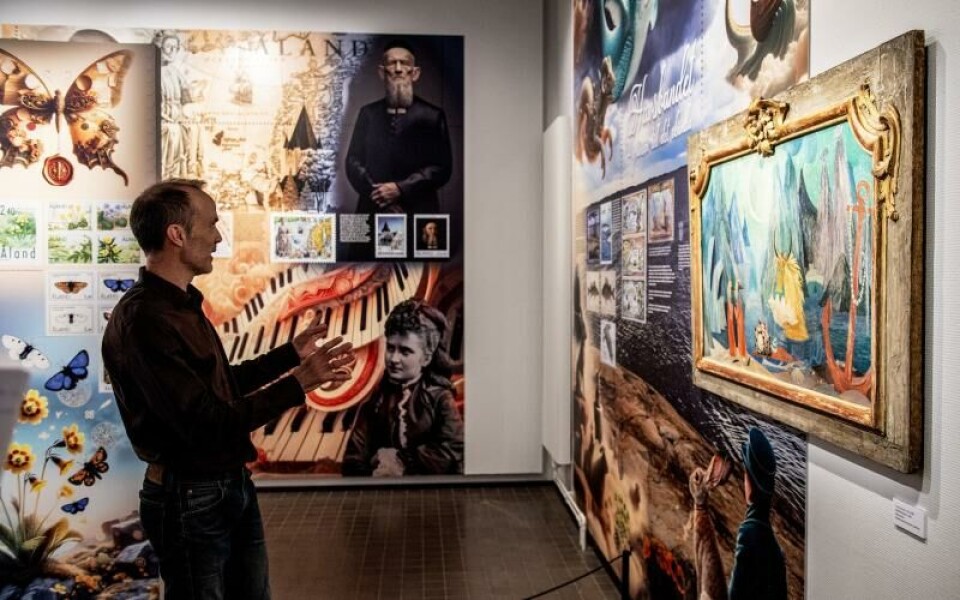 Sommarutställningen blir Graham Robins sista för Ålands kulturhistoriska museum.Foto: Hulya Tokur Ehres