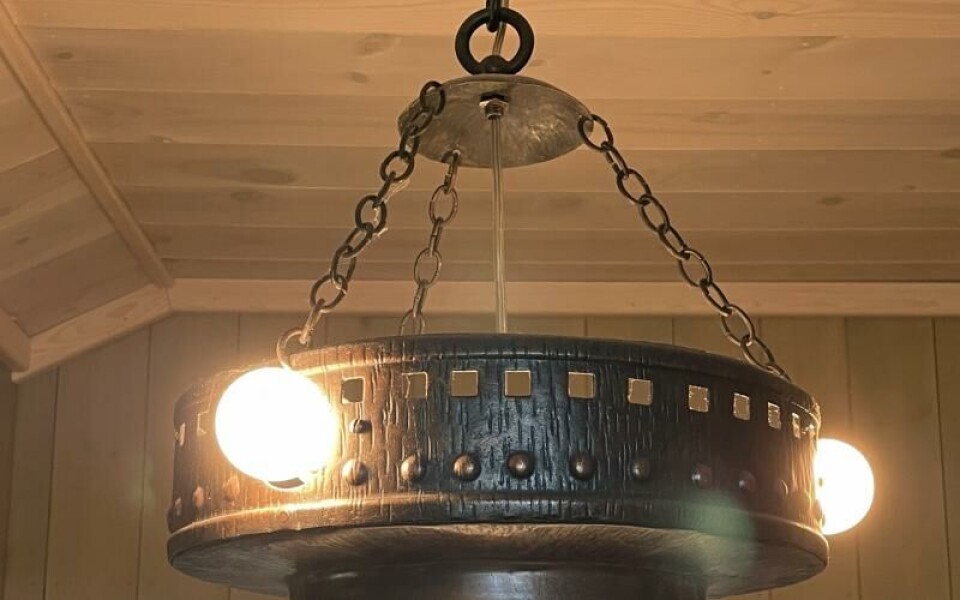 Hallampor i jugendstil blev populära i elektrifieringens barndom. Denna kunde inköpas på antikmässan i Stockholm för 70 euro för ett par år sedan. Kjell EkströmFoto: