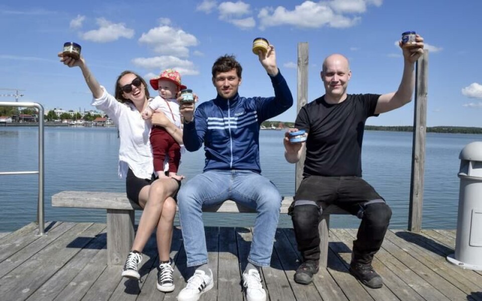 Sil testpatrull, Victoria Adamzcak, bebis Alba, Kevin Eriksson, Viktor Falander, midsommarFoto: Esther Djupsund