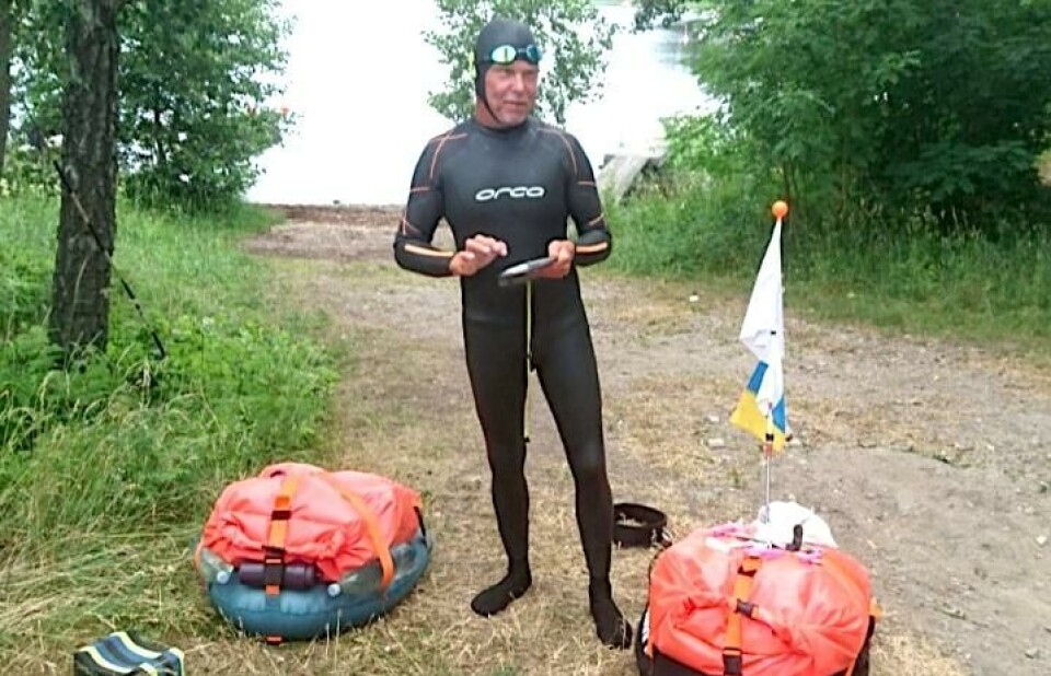 Jari Tammi tvingades avbryta rekordförsöket när GPS:en slutade fungera.