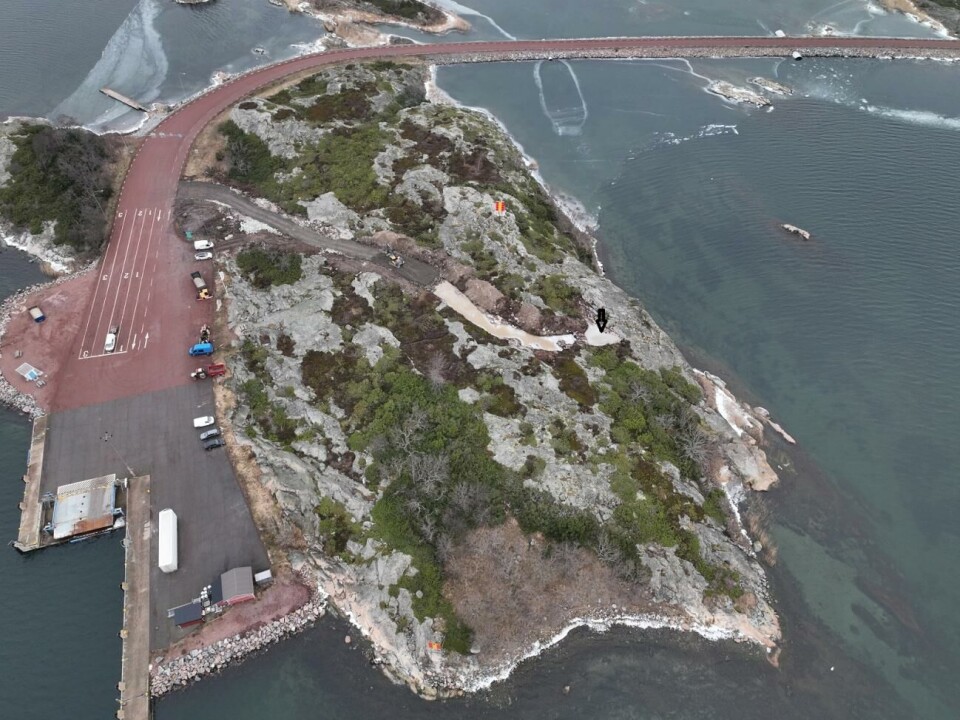 Markarbeten har påbörjats för att uppföra ett vindkraftverk på Lilla Hummelholmen i Torsholma by, Brändö.