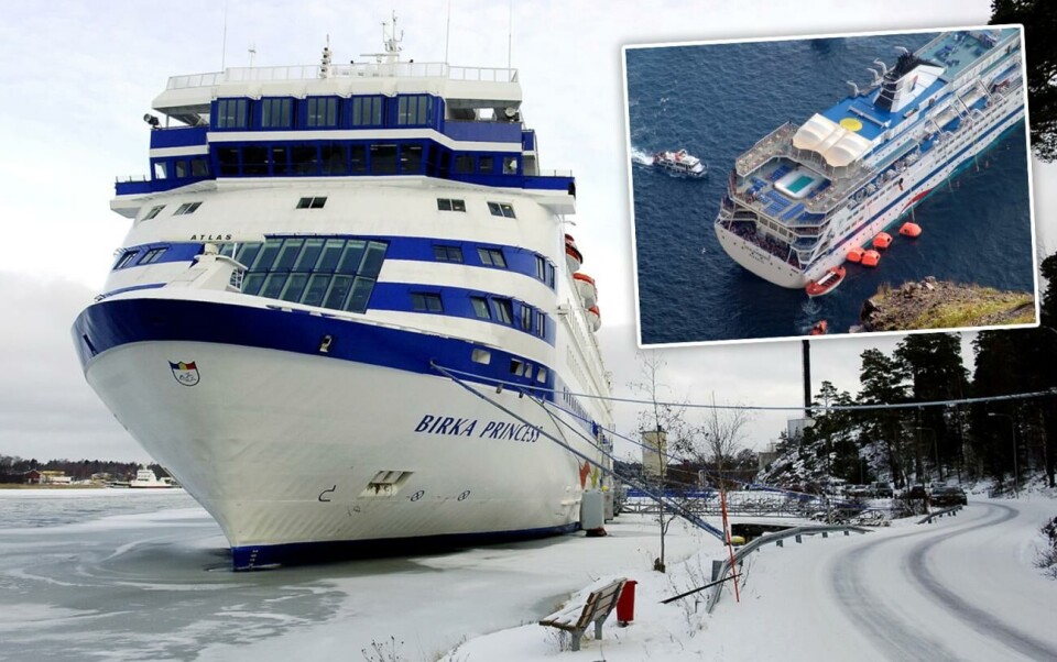 Vraket efter Birka Princess kan bli miljökatastrof
