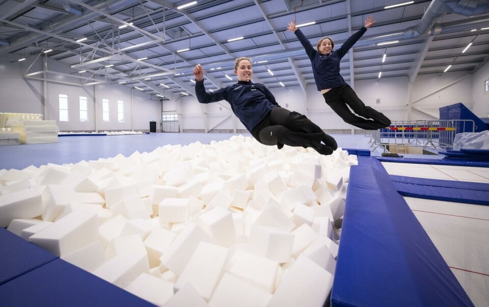 Många bra lärdomar att dra av gymnastikhallsbygget Gymnasik, Åland gymnastics, Gymnastikhallen just färdig, Malin Pussinen-Amani, Ylva Watkins