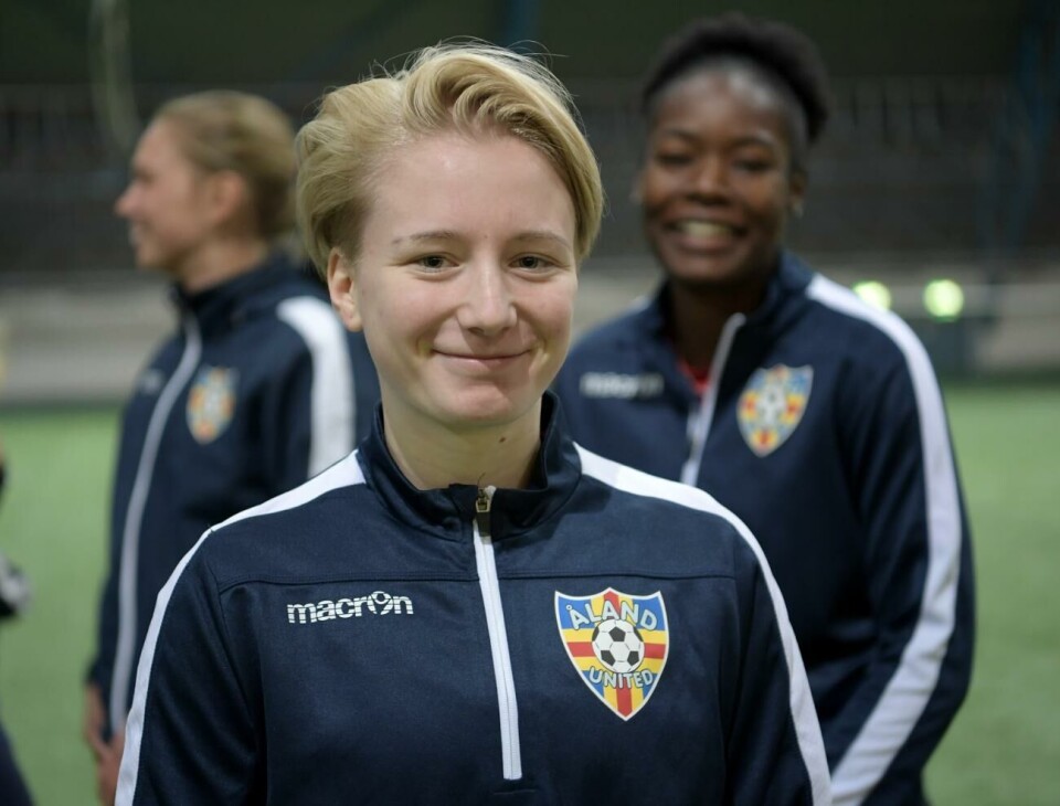 Monica Hagström – målskytt mot Honka. Foto: Robert Jansson