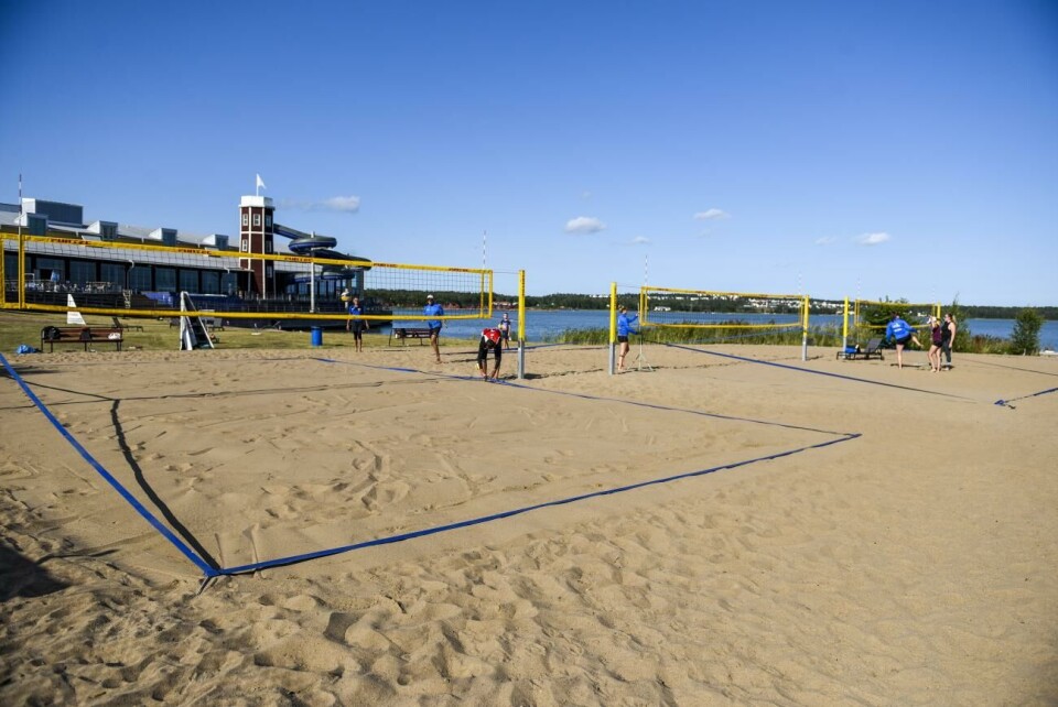 Det blir ingen tourtävling på Mariebad inkommande helg. Tävlingen är inställd. Beachvolley, Mariebad *** Local Caption *** @Bildtext:Beachvolley, Mariebad, @Foto:Foto: Hülya Tokur-Ehres