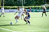Åländska superlöftet Olivia Ulenius var en av flera i Åland United som inte fick det att stämma mot FC Honka. 16-åringen gillar att utmana och försökte ta sig förbi sina motspelare men blev stoppad gång på gång.