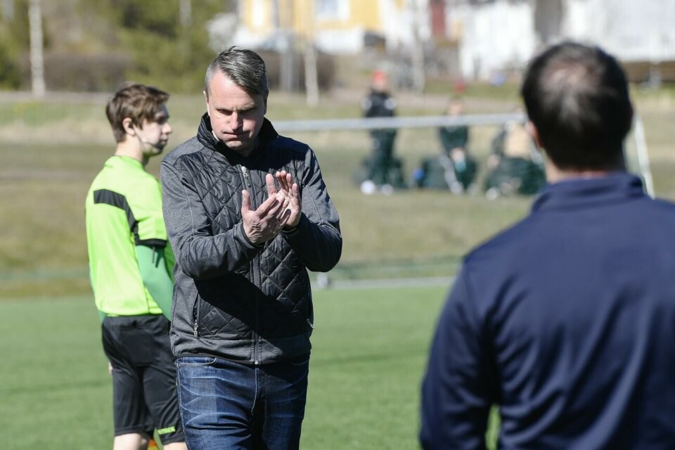 Årets säsong blev Alexander Semenovs sista i FC Åland, efter över tio år i klubben. Foto: Jacob Saurén