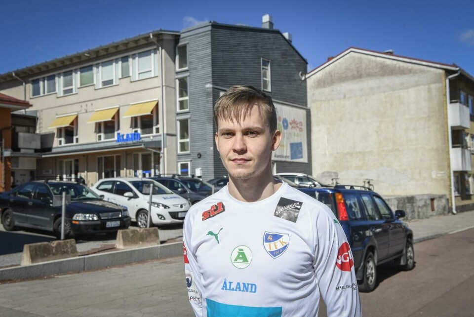 23-åriga Jiri Nissinen ersätter skadade Aapo Mäenpää. Foto: Daniel Eriksson